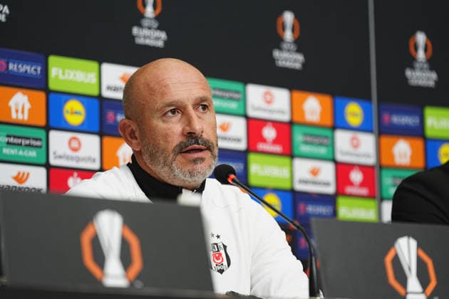 Ahead of the Besiktas v Olympique de Marseille - UEFA Europa League ISTANBUL, TURKIYE - SEPTEMBER 16: Besiktas head coach Vincenzo Italiano and his player Amir Murillo (not seen) answer questions during a press conference, PK, Pressekonferenz at BJK Nevzat Demir Facilities ahead of their UEFA Europa League Matchday 1 fixture against French side Olympique de Marseille, in Istanbul, Turkiye, on September 16, 2026. Adem Kutucu Anadolu Istanbul Turkey. Editorial use only. Please get in touch for any other usage.  Copyright: x2026xAnadoluxAdemxKutucux