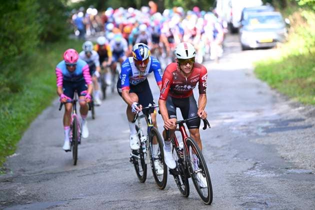 Grand Prix de Wallonie 2026 Cycling Race CITADELLE DE NAMUR, BELGIUM - SEPTEMBER 16 : Gualdi Simone (ITA) of Lotto Intermarche leading the peloton during the 66th edition of Grand Prix de Wallonie an UCI ProSeries 1.Pro one day cycling road race for Men Elite of 196.8 km with start in Seraing and finish in Citadelle de Namur on September 16, 2026 in Citadelle de Namur, Belgium, 16 09 2026 ( Motordriver Kenny Verfaillie - Citadelle de Namur Belgium  Copyright: xVincentxKalutx