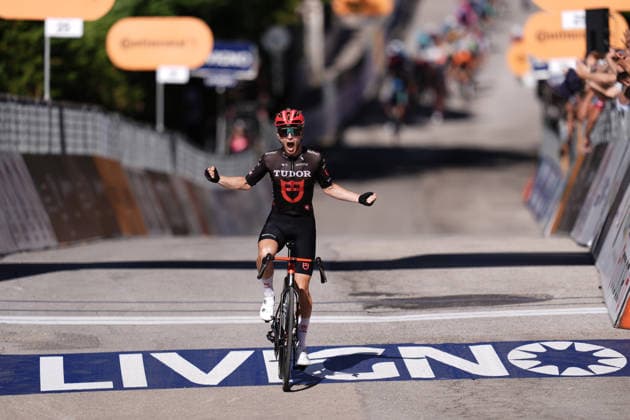 Germany s Lennart Jasch of Tudor Pro Cycling Team winner of stage during the Giro d™Abruzzo, stage 2 from Popoli Terme to Caramanico Terme (143 km) - Abruzzo, Italy - Wednesday, September 16, 2026. - cycling.  Copyright: xMassimoxPaolone LaPressex