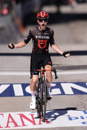 Germany s Lennart Jasch of Tudor Pro Cycling Team winner of stage during the Giro d™Abruzzo, stage 2 from Popoli Terme to Caramanico Terme (143 km) - Abruzzo, Italy - Wednesday, September 16, 2026. - cycling.  Copyright: xMassimoxPaolone LaPressex