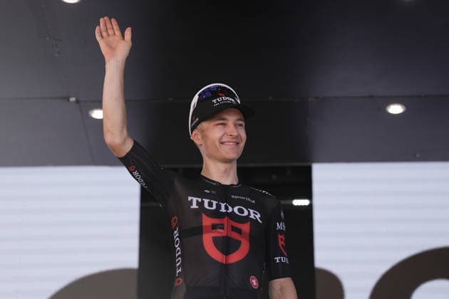 Germany s Lennart Jasch of Tudor Pro Cycling Team winner of stage during the Giro d™Abruzzo, stage 2 from Popoli Terme to Caramanico Terme (143 km) - Abruzzo, Italy - Wednesday, September 16, 2026. - cycling.  Copyright: xMassimoxPaolone LaPressex