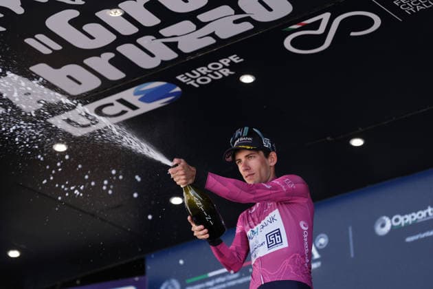 Italy s Alessandro Fancellu of MBH Bank CSB Telecom Fort cycalmen jersey during the Giro d™Abruzzo, stage 2 from Popoli Terme to Caramanico Terme (143 km) - Abruzzo, Italy - Wednesday, September 16, 2026. - cycling.  Copyright: xMassimoxPaolone LaPressex