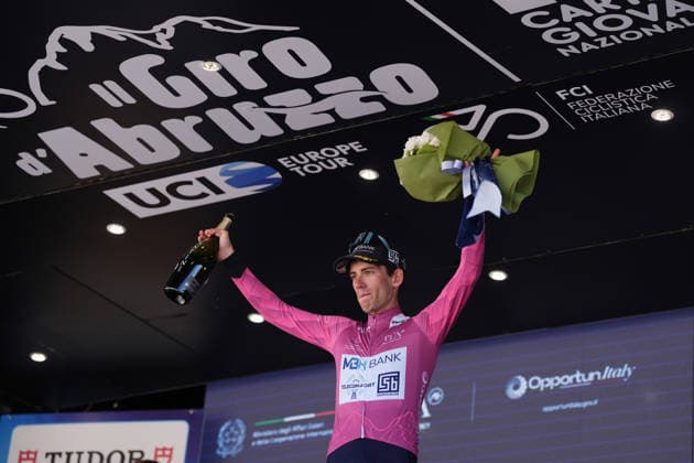 Italy s Alessandro Fancellu of MBH Bank CSB Telecom Fort cycalmen jersey during the Giro d™Abruzzo, stage 2 from Popoli Terme to Caramanico Terme (143 km) - Abruzzo, Italy - Wednesday, September 16, 2026. - cycling.  Copyright: xMassimoxPaolone LaPressex
