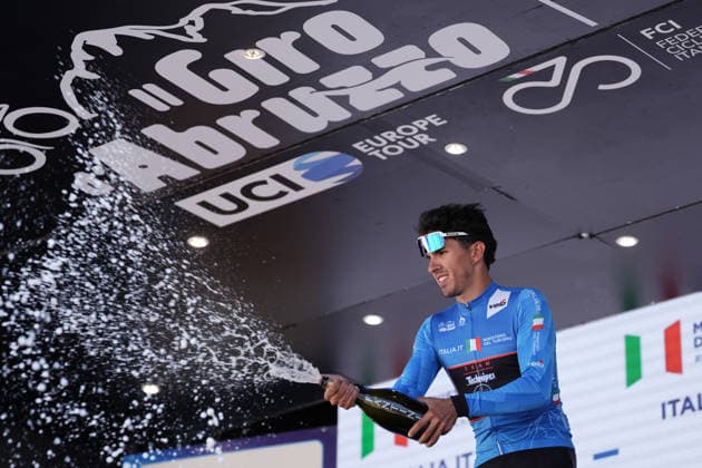 Italy s Emanuele Ansaloni of Team Technipes inEmiliaRomagna Caffe Borbone blue jersy during the Giro d™Abruzzo, stage 2 from Popoli Terme to Caramanico Terme (143 km) - Abruzzo, Italy - Wednesday, September 16, 2026. - cycling.  Copyright: xMassimoxPaolone LaPressex