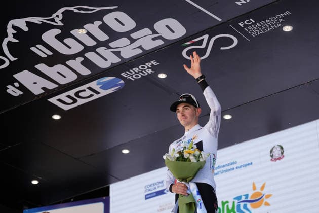 France s Mathys Rondel of Tudor Pro Cycling Team white jersey during the Giro d™Abruzzo, stage 2 from Popoli Terme to Caramanico Terme (143 km) - Abruzzo, Italy - Wednesday, September 16, 2026. - cycling.  Copyright: xMassimoxPaolone LaPressex