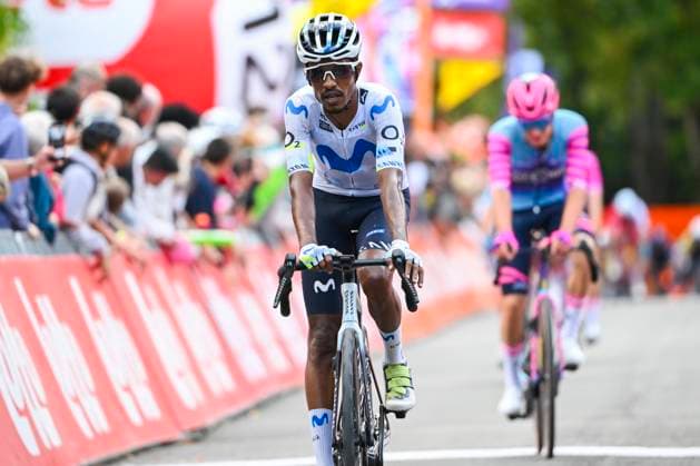 Grand Prix de Wallonie 2026 Cycling Race CITADELLE DE NAMUR, BELGIUM - SEPTEMBER 16 : Tesfatsion Natnael (ERI) of Movistar Team at the finish line during the 66th edition of Grand Prix de Wallonie an UCI ProSeries 1.Pro one day cycling road race for Men Elite of 196.8 km with start in Seraing and finish in Citadelle de Namur on September 16, 2026 in Citadelle de Namur, Belgium, 16 09 2026 ( Motordriver Kenny Verfaillie - Citadelle de Namur Belgium  Copyright: xVincentxKalutx