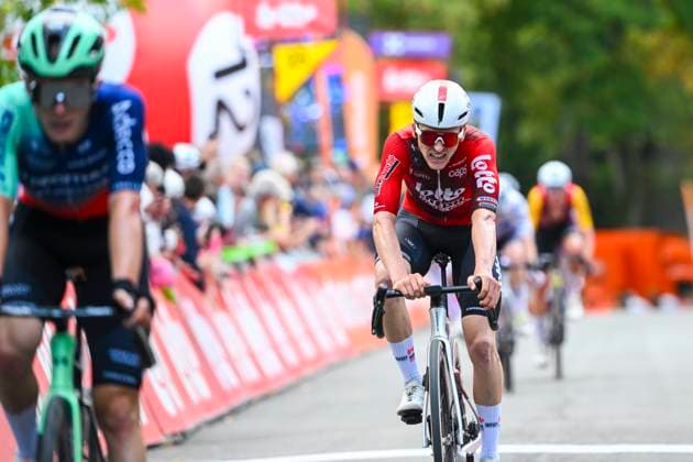 Grand Prix de Wallonie 2026 Cycling Race CITADELLE DE NAMUR, BELGIUM - SEPTEMBER 16 : Berckmoes Jenno (BEL) of Lotto Intermarche at the finish line during the 66th edition of Grand Prix de Wallonie an UCI ProSeries 1.Pro one day cycling road race for Men Elite of 196.8 km with start in Seraing and finish in Citadelle de Namur on September 16, 2026 in Citadelle de Namur, Belgium, 16 09 2026 ( Motordriver Kenny Verfaillie - Citadelle de Namur Belgium  Copyright: xVincentxKalutx
