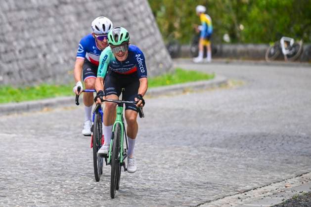 Grand Prix de Wallonie 2026 Cycling Race CITADELLE DE NAMUR, BELGIUM - SEPTEMBER 16 : Sparfel Aubin of Team Decathlon CMA CGM in action during the 66th edition of Grand Prix de Wallonie an UCI ProSeries 1.Pro one day cycling road race for Men Elite of 196.8 km with start in Seraing and finish in Citadelle de Namur on September 16, 2026 in Citadelle de Namur, Belgium, 16 09 2026 ( Motordriver Kenny Verfaillie - Citadelle de Namur Belgium  Copyright: xVincentxKalutx