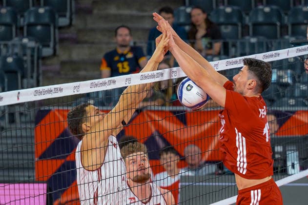 Turkiye v Latvia - CEV EuroVolley 2026 Men CLUJ-NAPOCA, ROMANIA - SEPTEMBER 16: Murat Yenipazar of Turkiye in action during the CEV EuroVolley 2026 Men s Group D match between Turkiye and Latvia at BT Arena in Cluj-Napoca, Romania, on September 16, 2026. Stringer Anadolu Cluj-Napoca Romania. Editorial use only. Please get in touch for any other usage.  Copyright: x2026xAnadoluxStringerx
