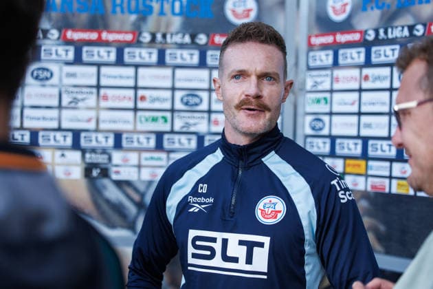 Assistant Coach Yannic Thiel, Rostock, Germany; FC Hansa Rostock vs. VfB Stuttgart II; Soccer; Men s; 3rd Division; Matchday 6; 2026–2027 Season, September 16, 2026, Rostock Ostseestadion, Mecklenburg-Western Pomerania, Germany
