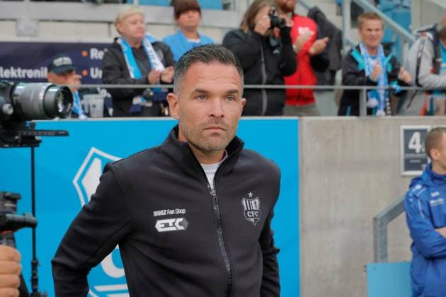 CFC vs. SV Babelsberg 03, September 16, 2026, Chemnitz, eins Stadium on Gellertstrasse, Sports, Soccer, Northeast Regional League 2026–2027, Matchday 9, CFC, CFC vs. SV Babelsberg 03, CFC Head Coach Benjamin Duda, Chemnitz, Saxony, Germany