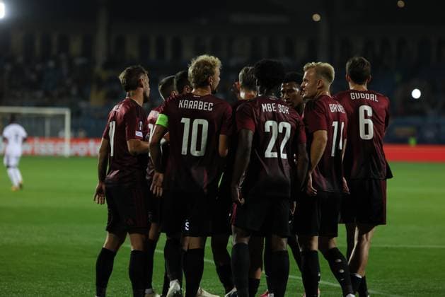 RECORD DATE NOT STATED UEFA Europa League: Ararat-Armenia v Sparta Praha YEREVAN, ARMENIA - SEPTEMBER 16: Tobias Guddal during the UEFA Europa League match at Vazgen Sargsyan Republican Stadium on September 16, 2026 in Yerevan, Armenia.