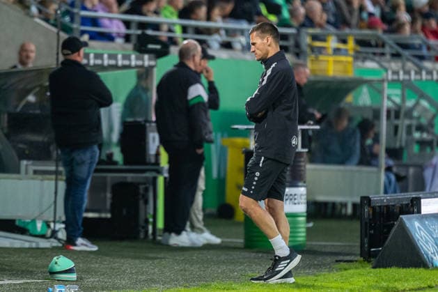 Thomas Woerle, SC Preussen Münster, Head Coach (GER), SC Preussen Münster vs. 1. FC Saarbrücken, Soccer, 3. Liga, Matchday 6, 2026–2027 Season, September 16, 2026 DFL regulations prohibit any use of photographs as image sequences and or quasi-video GER, SC Preussen Münster vs. 1 FC Saarbrücken, Soccer, 3rd Division, Matchday 6, 2026–2027 season, September 16, 2026, Münster Copyright: xEibner-Pressefoto JanxRollingerx EP_JSK