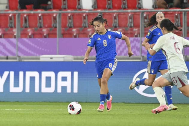 IPA88604259 - Paola Fadda (ITA) during the Round of 16 match of the FIFA U-20 Women s World Cup between Italy and China PR, in Sosnowiec, Poland, on September 16, 2026  Copyright: xMichalxDubiel IPAxSportx xx IPA88604259