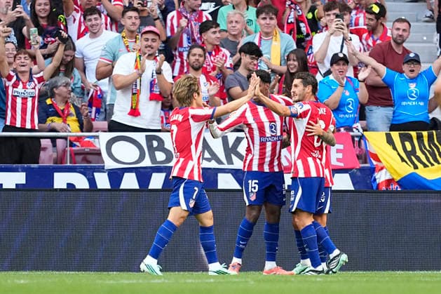 September 16, 2026, Madrid, Madrid, Spain: Jonathan David of Atletico de Madrid celebrates after scoring his team s first goal during the Spanish League, LaLiga EA Sports, football match played between Atletico de Madrid and CA Osasuna at Riyadh Air Metropolitano stadium on September 16, 2026, in Madrid, Spain. Madrid Spain - ZUMAa181 20260916_zaa_a181_018 Copyright: xOscarxJ.xBarrosox