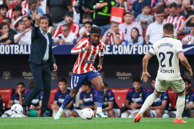 MADRID, SPAIN - SEPTEMBER 16: Ademola Lookman of Atletico de Madrid runs with the ball during the LaLiga EA Sports football match between Atletico de Madrid and CA Osasuna at Estadio Riyadh Air Metropolitano on September 16, 2026 in Madrid, Spain. (Photo by Ricardo Nogueira Sports Press Photo) Copyright: xRicardoxNogueira SportsxPressxPhotox Sportspressphoto_SPR232912