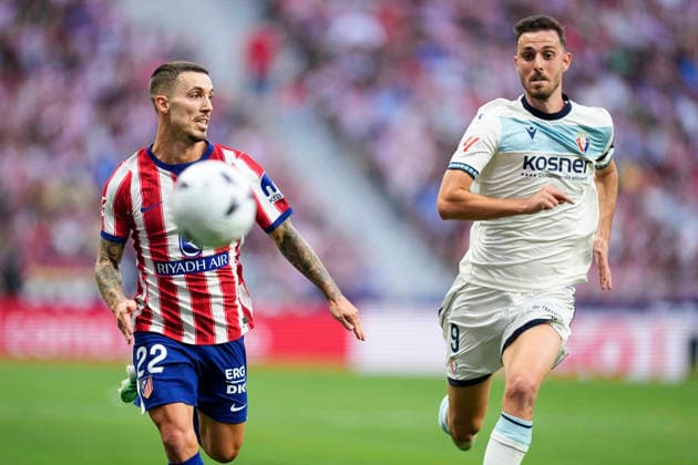 September 16, 2026, Madrid, Madrid, Spain: Alejandro Grimaldo of Atletico de Madrid and Raul Garcia of CA Osasuna in action during the Spanish League, LaLiga EA Sports, football match played between Atletico de Madrid and CA Osasuna at Riyadh Air Metropolitano stadium on September 16, 2026, in Madrid, Spain. Madrid Spain - ZUMAa181 20260916_zaa_a181_025 Copyright: xOscarxJ.xBarrosox
