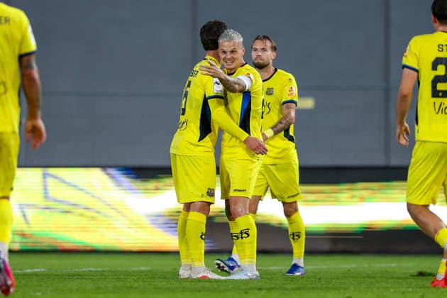 September 16, 2026, xkwix, Soccer, 3. Liga, Preußen Münster vs. 1. FC Saarbrücken, Preußenstadion, Matchday 6, 2026–2027 Season: Florian Pick of 1. FC Saarbrücken celebrates after scoring the 1–3 goal. DFB regulations prohibit any use of photographs as image sequences and or quasi-video. Photo: xKamilxWilkowskixPressefotoKochx, North Rhine-Westphalia, Germany