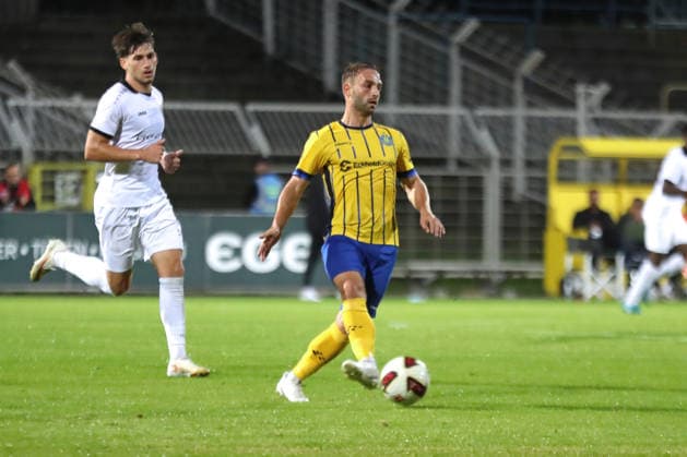 Soccer, Northeast Regional League: 1 FC Lok Leipzig vs. BFC Dynamo, September 16, 2026, Tobias Dombrowa 34, Lok Leipzig Soccer, Northeast Regional League, 2026–2027 Season, Matchday 9: 1 FC Lok Leipzig vs. BFC Dynamo on September 16, 2026, at Bruno Plache Stadium, Leipzig Copyright: xBEAUTIFULxSPORTS JanxKaeferx