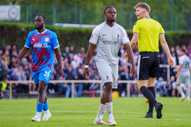 Pictured: Goal scorer Malick Sanogo of BSG Chemie Leipzig, September 16, 2026, SV Tasmania Berlin vs. BSG Chemie Leipzig, Northeast Regional League, 2026–27 season, Werner Seelenbinder Sportpark Copyright: HMBxMedia xPascalxSpanehl