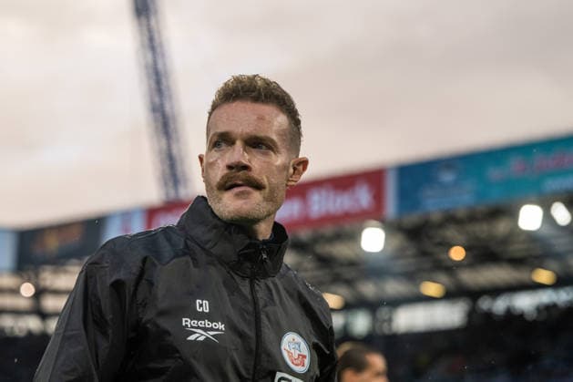 Rostock, Germany, September 16, 2026; 3. Liga 2026–2027, Matchday 6: FC Hansa Rostock vs. VfB Stuttgart II. Pictured: Interim Coach Yannic Thiel, Hansa Rostock. DFB and DFL regulations prohibit any use of photographs as image sequences and or quasi-video. Copyright: xFotostandx xVoelkerx
