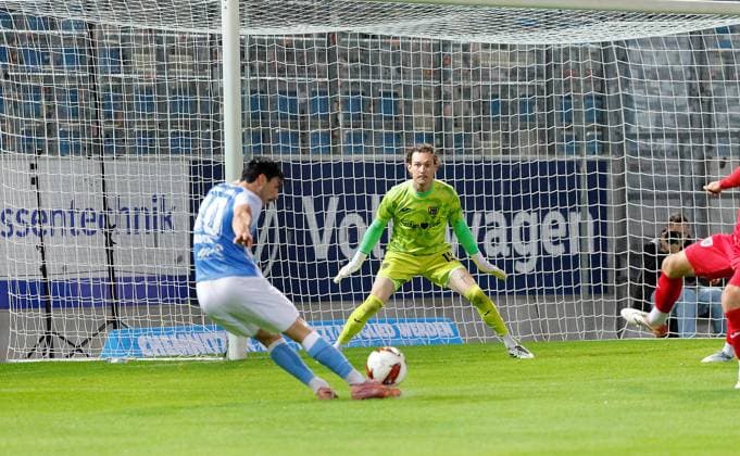 CFC vs. SV Babelsberg 03, September 16, 2026, Chemnitz, eins Stadium on Gellertstrasse, Sports, Soccer, Northeast Regional League 2026–2027, Matchday 9, CFC, CFC vs. SV Babelsberg 03 (from left to right): Domenico Alberico and Niclas Müller, Chemnitz, Saxony, Germany