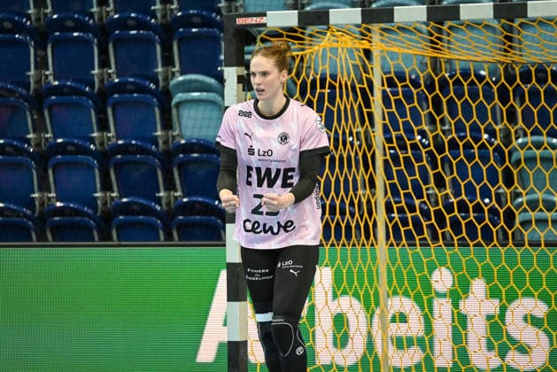 Madita Kohorst of VfL Oldenburg, 25, celebrates (GER), VfL Oldenburg vs. SU Neckarsulm, ALSCO Women s Handball Bundesliga, Matchday 4, 2026–2027 Season, September 16, 2026, VfL Oldenburg vs. SU Neckarsulm, ALSCO Women’s Handball Bundesliga, Matchday 4, 2026–2027 season, September 16, 2026, Oldenburg Copyright: xEibner-Pressefoto RobertxGertzenx EP_RGN
