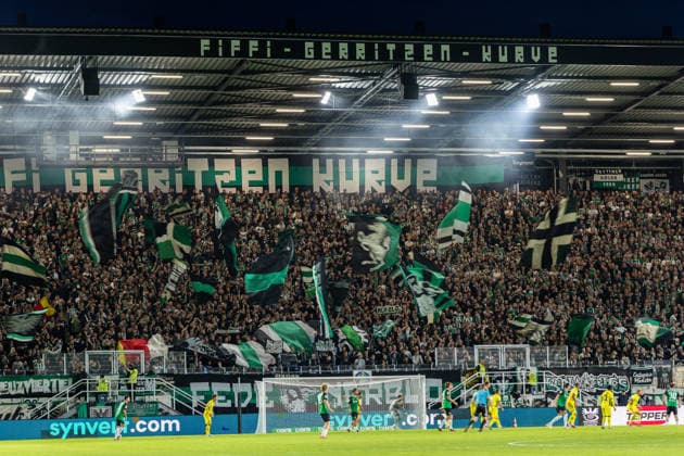 SC Preussen Münster fans cheer on their team GER, SC Preussen Münster vs. 1. FC Saarbrücken, soccer, 3. Liga, Matchday 6, 2026–2027 season, September 16, 2026 DFL regulations prohibit the use of photographs as image sequences and or quasi-video GER, SC Preussen Muenster vs. 1 FC Saarbruecken, soccer, 3. Liga, Matchday 6, 2026–2027 season, September 16, 2026, Münster Copyright: xEibner-Pressefoto JanxRollingerx EP_JSK