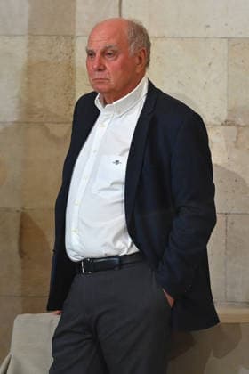 Uli HOENESS Höness, Honorary President of Bayern Munich; single image, cropped close-up,half-length portrait Markus SÖDER, Minister-President of Bavaria and CSU Chairman, welcomes the championship teams of FC Bayern Munich in the Kuppelsaal at the State Chancellery in Munich on September 16, 2026