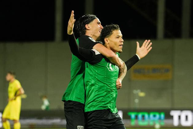 Germany 3rd Division 2026–2027, Matchday 6: SC Preußen Münster vs. 1. FC Saarbrücken, Wednesday, September 16, 2026, LVM Preußenstadion, Münster, North Rhine-Westphalia, Germany; Goal celebration, joy, emotions; Goal to make it 3–3 by Montell Ndikom (SC Preußen Münster), 28 Antonio Tikvic (SC Preußen Münster), 4 Copyright: xMerlexKölkingx