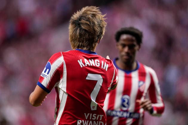 September 16, 2026, Madrid, Madrid, Spain: Kang-in Lee of Atletico de Madrid celebrates after scoring his team s second goal during the Spanish League, LaLiga EA Sports, football match played between Atletico de Madrid and CA Osasuna at Riyadh Air Metropolitano stadium on September 16, 2026, in Madrid, Spain. Madrid Spain - ZUMAa181 20260916_zaa_a181_085 Copyright: xOscarxJ.xBarrosox