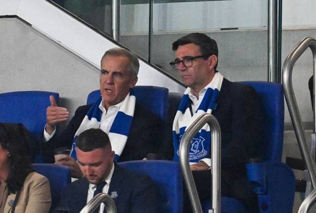 Canadian Prime Minister Mark Carney and British Prime Minister Andy Burnham watch the game Everton v Wolverhampton Wanderers, EFL Carabao Cup, Football, Hill Dickinson Stadium, Liverpool, UK - 16 Sep 2026Liverpool Hill Dickinson Stadium United Kingdom EDITORIAL USE ONLY No use with unauthorised audio, video, data, fixture lists, club league logos or live services. Online in-match use limited to 120 images, no video emulation. No use in betting, games or single club league player publications.  Copyright: xAnnaxGowthorpe Shutterstockx 17154425u