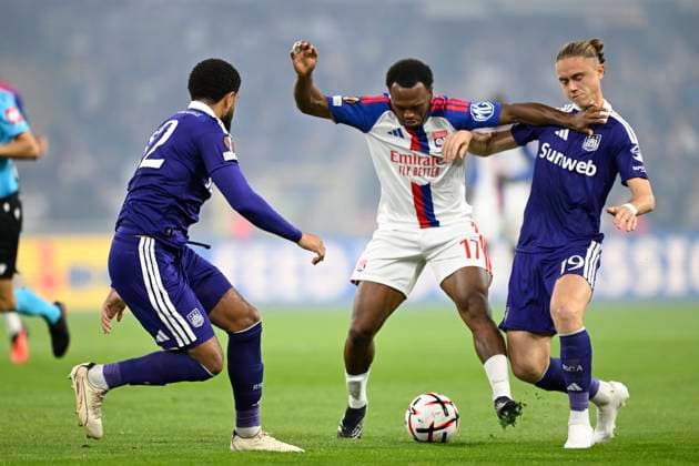 RSC Anderlecht v Olympique Lyon - UEFA Europa League ANDERLECHT, BELGIUM - SEPTEMBER 16 : Openda Lois forward of Olympique Lyonnais in action during the UEFA Europa League 2026 27 League Phase MD1 match between RSC Anderlecht and Olympique Lyon on September 16, 2026 in Anderlecht, Belgium, 16 09 2026 Anderlecht Belgium  Copyright: xNicoxVereeckenx
