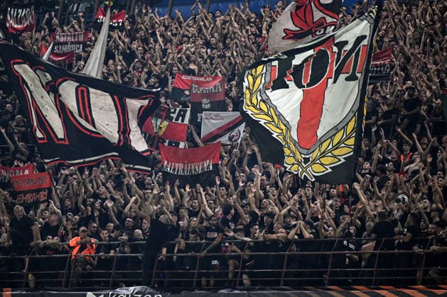 Db Milano 16 09 2026 - Europa League Milan-Benfica foto Daniele Buffa Image nella foto: tifosi Milan 