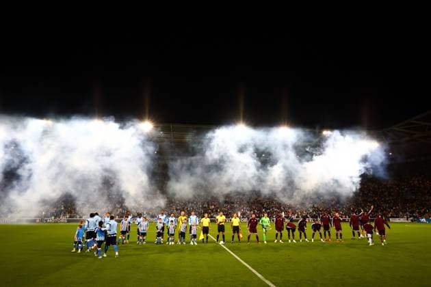 Coventry City and Aston Villa line up Coventry City v Aston Villa, EFL Carabao Cup, Football, Coventry Building Society Arena, Coventry, UK - 16 Sep 2026Coventry Coventry Building Society Arena United Kingdom EDITORIAL USE ONLY No use with unauthorised audio, video, data, fixture lists, club league logos or live services. Online in-match use limited to 120 images, no video emulation. No use in betting, games or single club league player publications.  Copyright: xJamesxMarsh Shutterstockx 17151869l