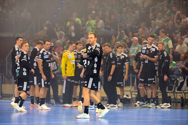 September 16, 2026, GER Germany, Handball, EHF Champions League, September 16, 2026, 2026–2027 Season, Berlin, Füchse Berlin vs. Veszprém HC Füchse Berlin players, Mathias Gidsel Füchse Berlin 19 nordphoto GmbH Engler Berlin Max Schmeling Hall Berlin Germany Copyright: xNordphotox xEnglerx