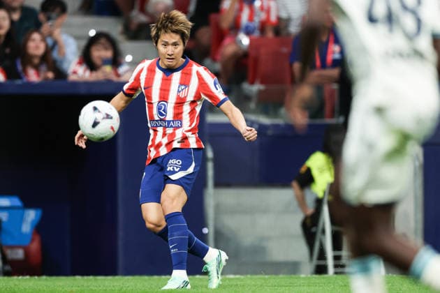 MADRID, SPAIN - SEPTEMBER 16: Kang in Lee of Atletico de Madrid passes the ball during the LaLiga EA Sports football match between Atletico de Madrid and CA Osasuna at Estadio Riyadh Air Metropolitano on September 16, 2026 in Madrid, Spain. (Photo by Ricardo Nogueira Sports Press Photo) Copyright: xRicardoxNogueira SportsxPressxPhotox Sportspressphoto_SPR233039