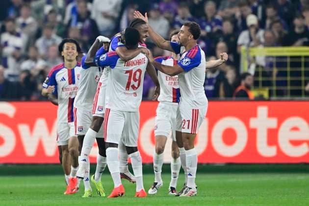 RSC Anderlecht v Olympique Lyon - UEFA Europa League ANDERLECHT, BELGIUM - SEPTEMBER 16 : Nartey Noah midfielder of Olympique Lyonnais celebrating scoring a goal during the UEFA Europa League 2026 27 League Phase MD1 match between RSC Anderlecht and Olympique Lyon on September 16, 2026 in Anderlecht, Belgium, 16 09 2026 Anderlecht Belgium  Copyright: xJanxDexMeuleneirx
