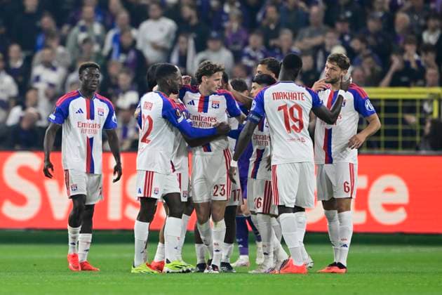 RSC Anderlecht v Olympique Lyon - UEFA Europa League ANDERLECHT, BELGIUM - SEPTEMBER 16 : Nartey Noah midfielder of Olympique Lyonnais celebrating scoring a goal during the UEFA Europa League 2026 27 League Phase MD1 match between RSC Anderlecht and Olympique Lyon on September 16, 2026 in Anderlecht, Belgium, 16 09 2026 Anderlecht Belgium  Copyright: xJanxDexMeuleneirx