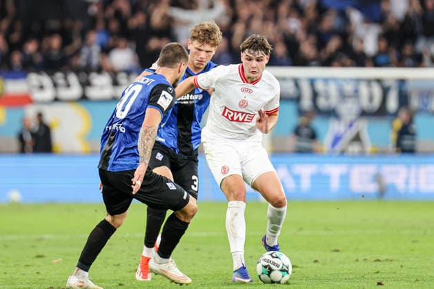 Joey Mueller, SV Waldhof Mannheim; SV Waldhof Mannheim vs. Rot-Weiss Essen on September 16, 2026, in Mannheim, Carl Benz Stadium. Photo by Alfio Marino Copyright: