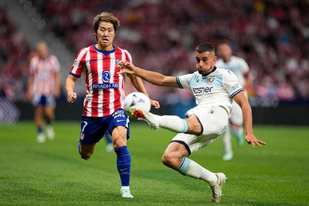 September 16, 2026, Madrid, Madrid, Spain: Ruben Garcia Santos of CA Osasuna and Kang-in Lee of Atletico de Madrid in action during the Spanish League, LaLiga EA Sports, football match played between Atletico de Madrid and CA Osasuna at Riyadh Air Metropolitano stadium on September 16, 2026, in Madrid, Spain. Madrid Spain - ZUMAa181 20260916_zaa_a181_124 Copyright: xOscarxJ.xBarrosox