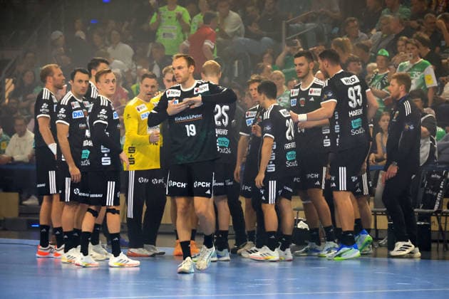 September 16, 2026, GER Germany, Handball, EHF Champions League, September 16, 2026, 2026–2027 season, Berlin, Füchse Berlin vs. Veszprém HC Füchse Berlin players, Mathias Gidsel Füchse Berlin 19 nordphoto GmbH Engler Berlin Max Schmeling Hall Berlin Germany Copyright: xNordphotox xEnglerx