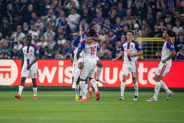 September 16, 2026 UEFA Europa League, RSC Anderlecht vs. Olympique Lyon at Lotto Park Noah Nartey Olympique Lyon with Moussa NiakhatÃ Olympique Lyon IMPORTANT NOTICE In accordance with DFL and UEFA regulations, it is prohibited to use or allow the use of photographs taken in the stadium and or during the match in the form of sequential images and or video-like photo sequences Copyright: xJordyxFourgonx