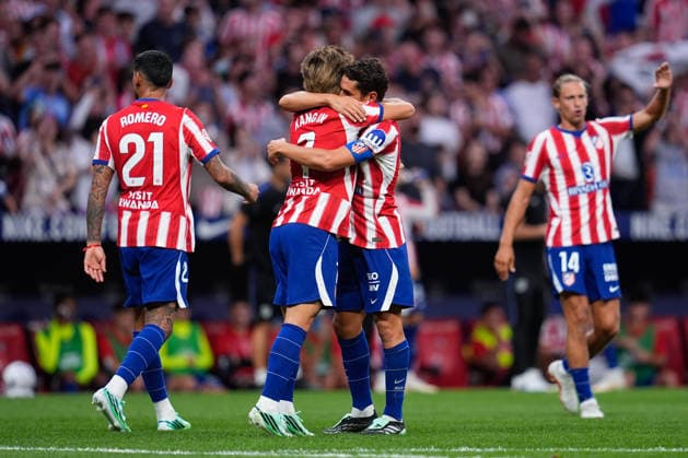 September 16, 2026, Madrid, Madrid, Spain: Kang-in Lee of Atletico de Madrid celebrates after scoring his team s second goal with teammates during the Spanish League, LaLiga EA Sports, football match played between Atletico de Madrid and CA Osasuna at Riyadh Air Metropolitano stadium on September 16, 2026, in Madrid, Spain. Madrid Spain - ZUMAa181 20260916_zaa_a181_137 Copyright: xDennisxAgyemanx