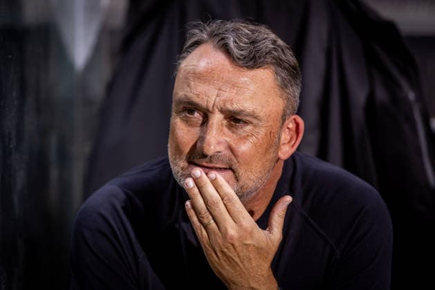 STURM GRAZ - RENNES Head coach of Rennes Franck Haise during the matchday 1 of UEFA Europa league - league phase football match between SK Sturm Graz and Rennes at the Stadium Graz Liebenau. Graz, Austria, September 16, 2026. Photo by Branislav Racko Copyright: xx 080A2322