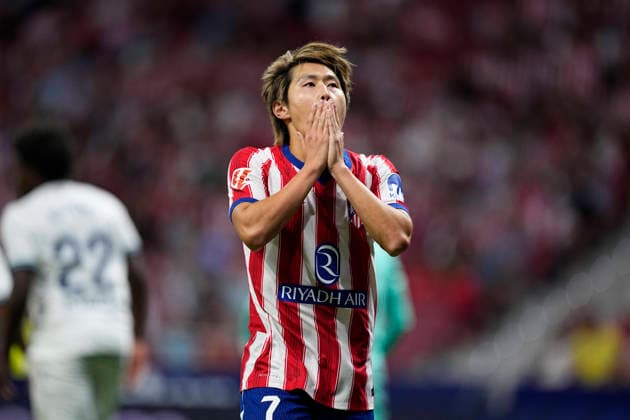 September 16, 2026, Madrid, Madrid, Spain: Kang-in Lee of Atletico de Madrid laments during the Spanish League, LaLiga EA Sports, football match played between Atletico de Madrid and CA Osasuna at Riyadh Air Metropolitano stadium on September 16, 2026, in Madrid, Spain. Madrid Spain - ZUMAa181 20260916_zaa_a181_148 Copyright: xOscarxJ.xBarrosox