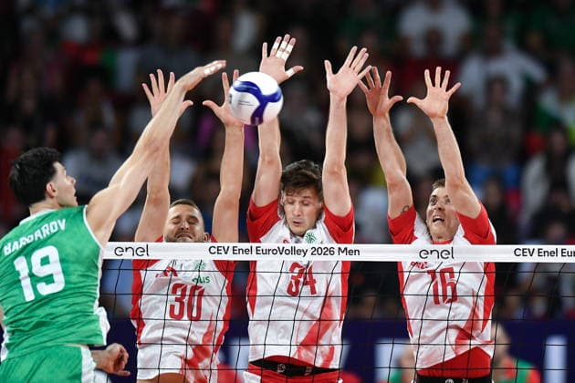 2026.09.16 Sofia siatkowka Mistrzostwa Europy w siatkowce mezczyzn Polska - Bulgaria N z Bartlomiej Boladz Szymon Jakubiszak Kamil Semeniuk Foto Lukasz Laskowski PressFocus 2026.09.16 Sofia CEV Enel EuroVolley Men 2026 Poland vs Bulgaria Bartlomiej Boladz Szymon Jakubiszak Kamil Semeniuk Credit: Lukasz Laskowski PressFocus NEWSPIX.PL --- newspix.pl POLAND OUT! 