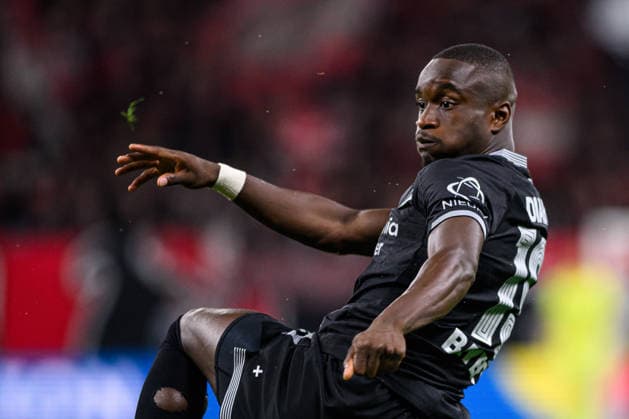 LEVERKUSEN, GERMANY - 16 SEPTEMBER, 2026: Moussa Diaby of Bayer 04 Leverkusen, Germany - The UEFA Europa League match Bayer 04 Leverkusen vs. NK Celje at BayArena.  Copyright: xVitaliixKliuievx