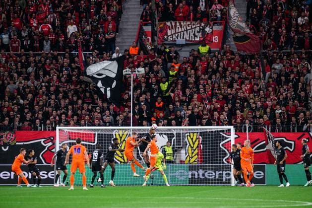 LEVERKUSEN, GERMANY - 16 SEPTEMBER, 2026: - The UEFA Europa League match Bayer 04 Leverkusen vs. NK Celje at BayArena.  Copyright: xVitaliixKliuievx