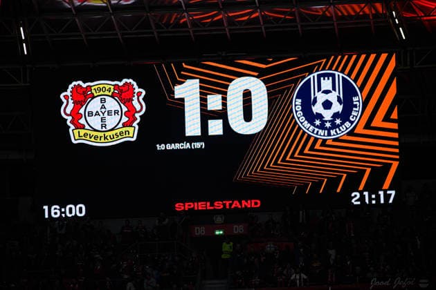 LEVERKUSEN, GERMANY - 16 SEPTEMBER, 2026: - The UEFA Europa League match Bayer 04 Leverkusen vs. NK Celje at BayArena.  Copyright: xVitaliixKliuievx